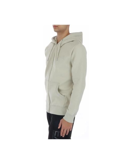 Superdry Bedruckter Kapuzenpullover Herbst/Winter in Gray für Herren