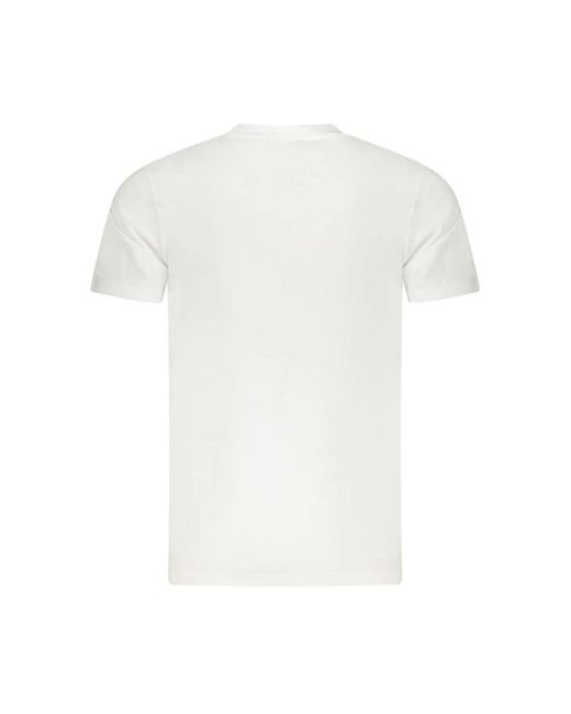 Roberto Cavalli T-Shirt Mit Auffälligem Druck Und Rundhalsausschnitt in White für Herren