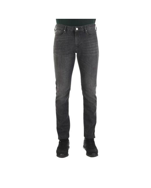 Emporio Armani Black Slim-Fit Jeans for men