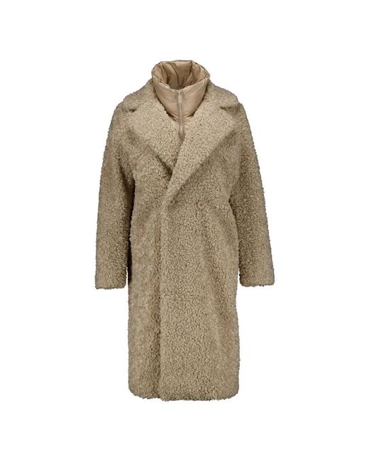 Bomboogie Jassen ,Fur Long Coat in het Natural