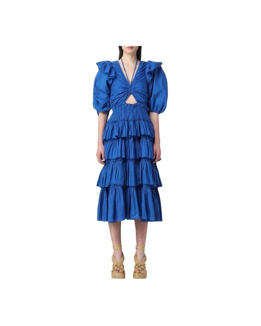 Midi Dresses Sea en coloris Blue