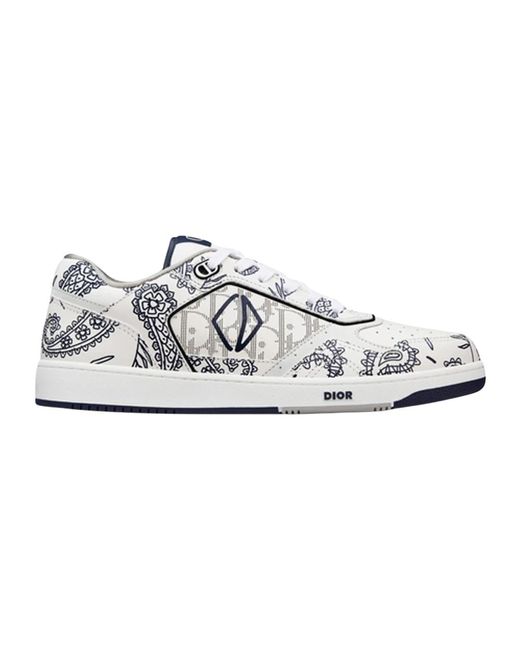 Sneakers in pelle con logo iconico di Dior in White da Uomo