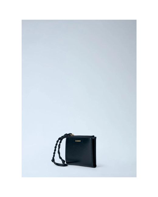 Jil Sander Tangle Mini Wallet in het Black