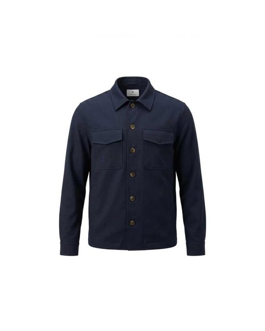 Myths Overshirt in het Blue voor heren