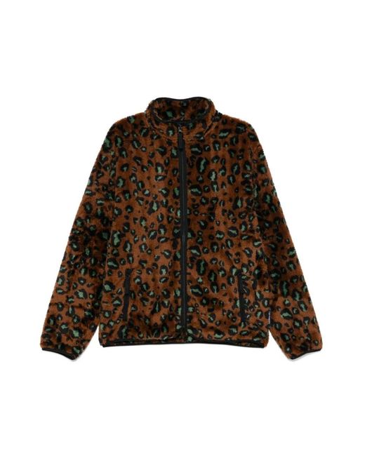Carhartt Leopardenmuster fleecejacke in Brown für Herren