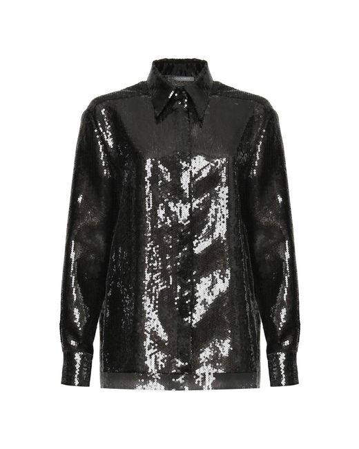 Alberta Ferretti Black Schwarzes hemd 0555