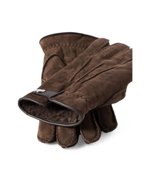 Gloves di Brunello Cucinelli in Brown da Uomo