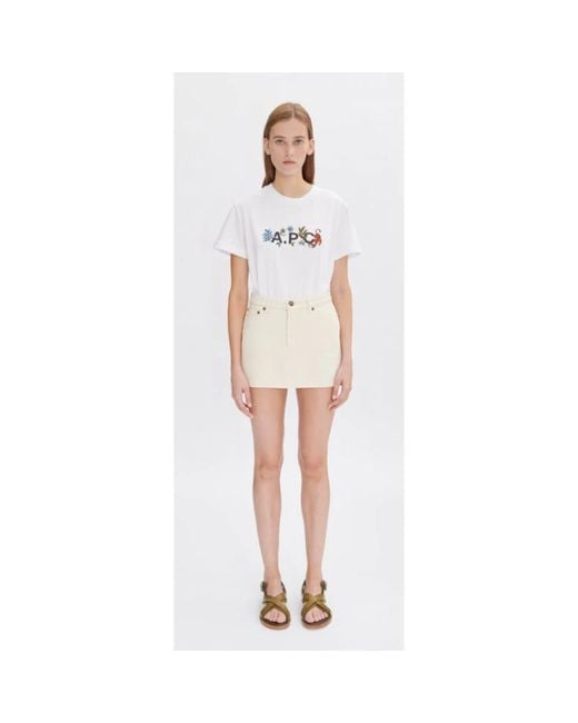 A.P.C. White T-Shirts
