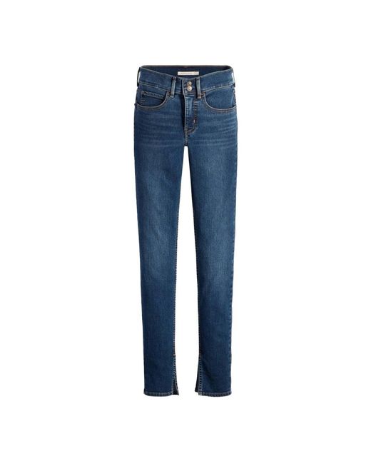 Levi's Blue Jeans 311 shp skinny slit hem dark i levi's