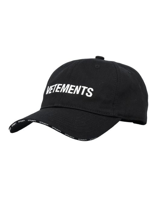 Vetements Black Caps for men