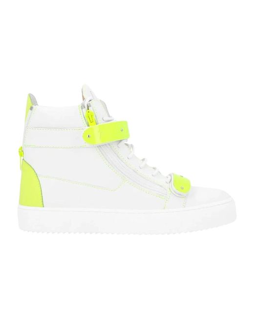 Giuseppe Zanotti Yellow Leather Sneakers for men