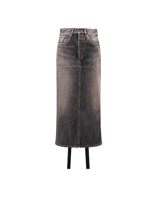 Balenciaga Gray Denim Skirts