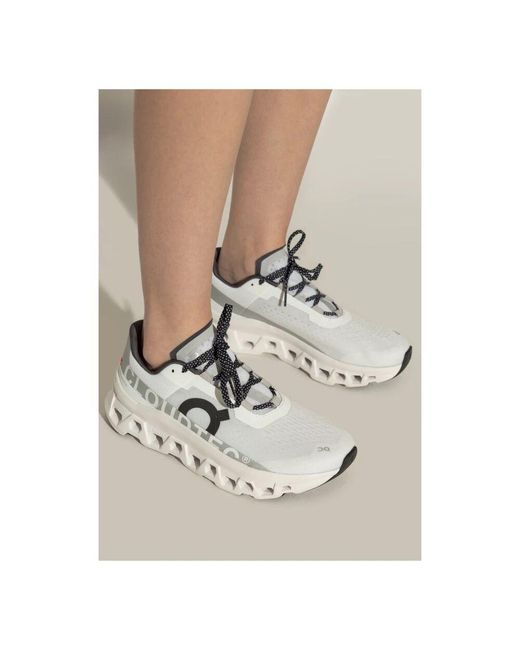 On Shoes White Trainingsschuhe Cloudmonster