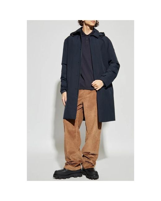 Moncler Blue Down Coats for men