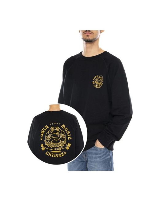 Sweatshirts Edwin pour homme en coloris Black