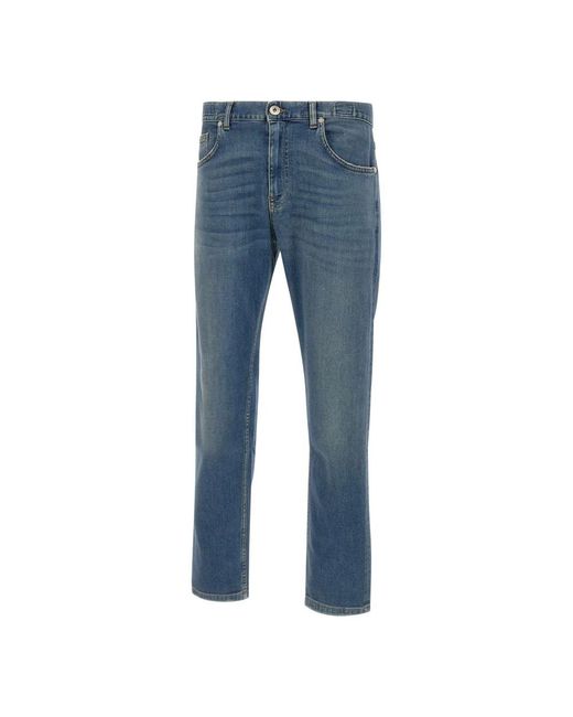 Eleventy Blue Straight Jeans for men