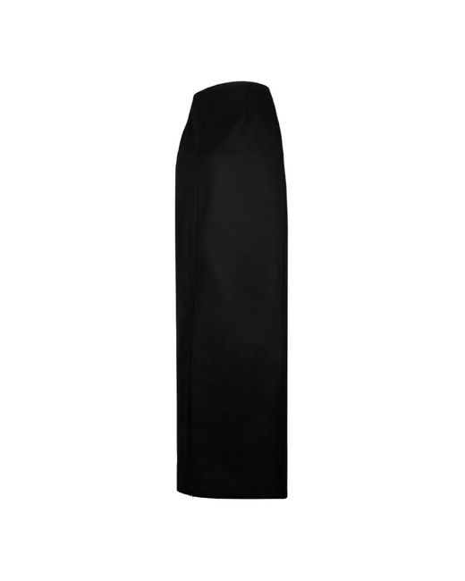 Givenchy Zwarte Omslagrok Wolmix in het Black