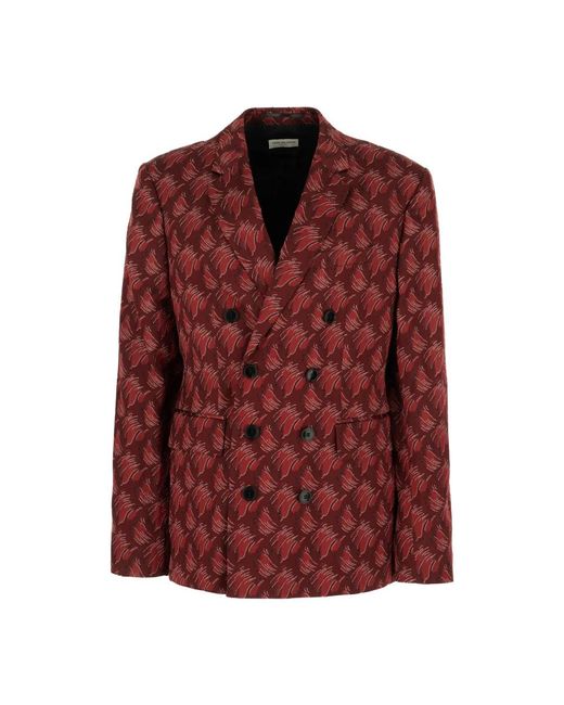 Dries Van Noten Red Blazers for men