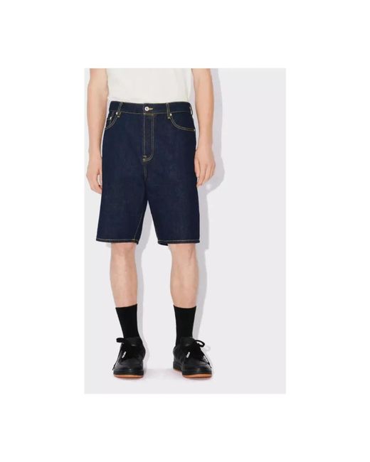 KENZO Blue Denim Shorts for men