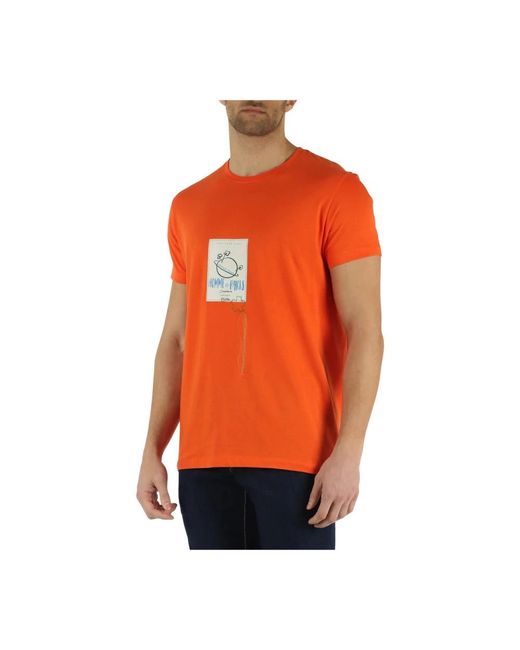 Daniele Alessandrini Orange T-Shirts for men
