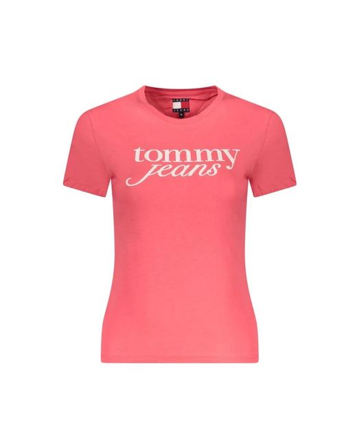 Tommy Hilfiger T-Shirts in het Pink