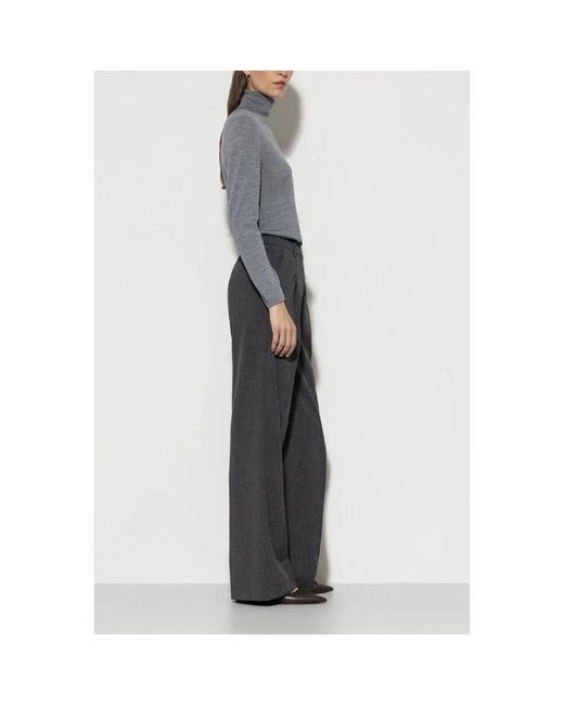 Wide Trousers Luisa Cerano de color Gray