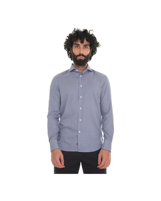 Carrel Blue Casual Shirts for men
