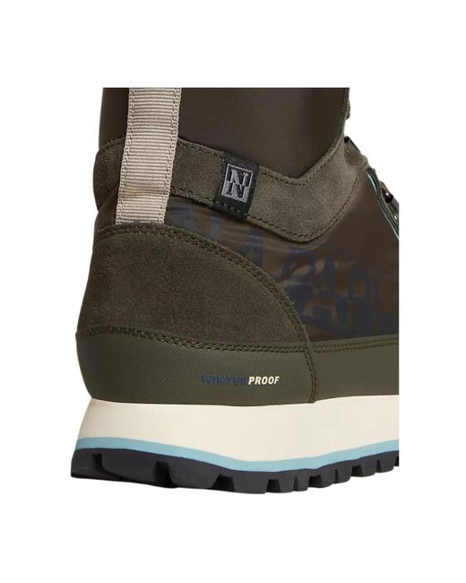 Napapijri Brown Lace-Up Boots for men