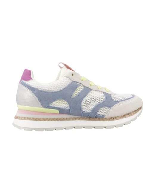 Gioseppo Schoenen ,Veelkleurig ,Suède Moderne Ademende Sneakers Voor Dagelijks Comfort in het Blue