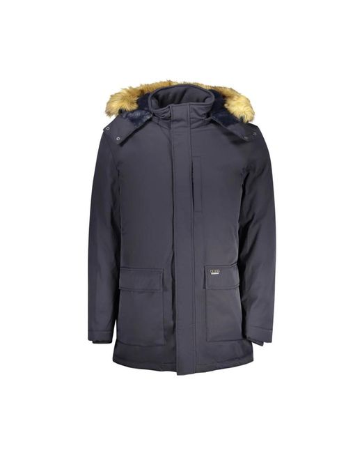 Guess Jassen ,Blauw ,Polyester Winterjassen in het Blue voor heren