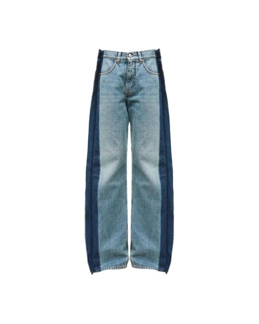 MM6 by Maison Margiela Blue Loose Fit Jeans