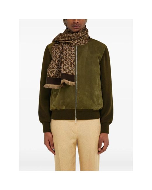 Ferragamo Brown Winter Scarves for men