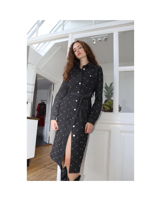 Shirt Dresses di Crās in Black