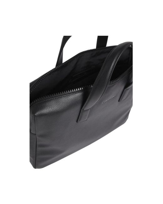 Calvin Klein Schwarze laptoptasche - robust und stilvoll in Black für Herren