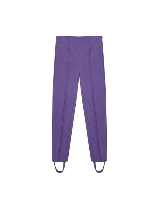 Lardini Purple Slim-Fit Trousers