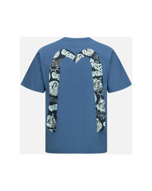 Evisu Blue T-Shirts for men