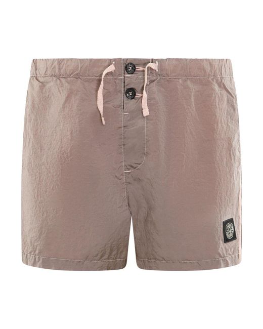 Stone Island Shorts in Pink für Herren