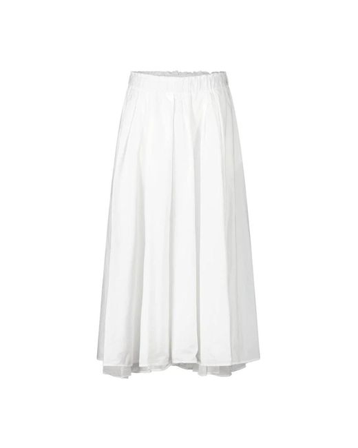 Kiltie White Midi Skirts
