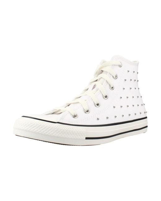Converse White Ctas Hi