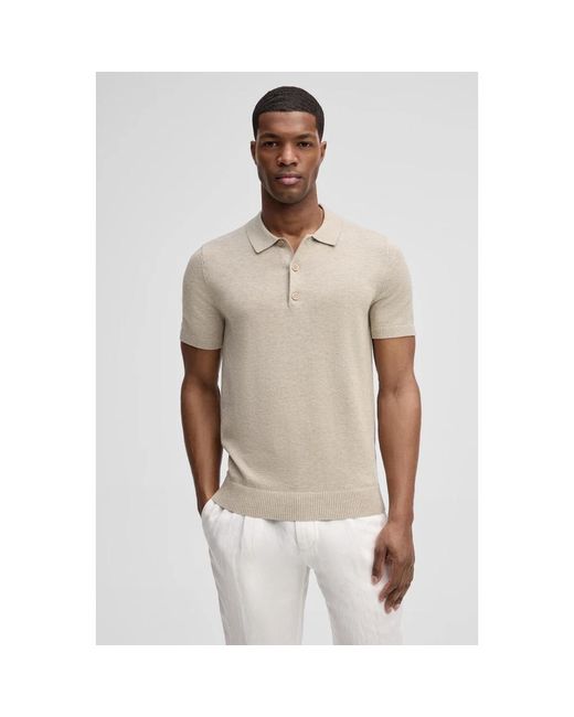 Strellson Tops ,Wit ,Polo Shirts in het Natural voor heren