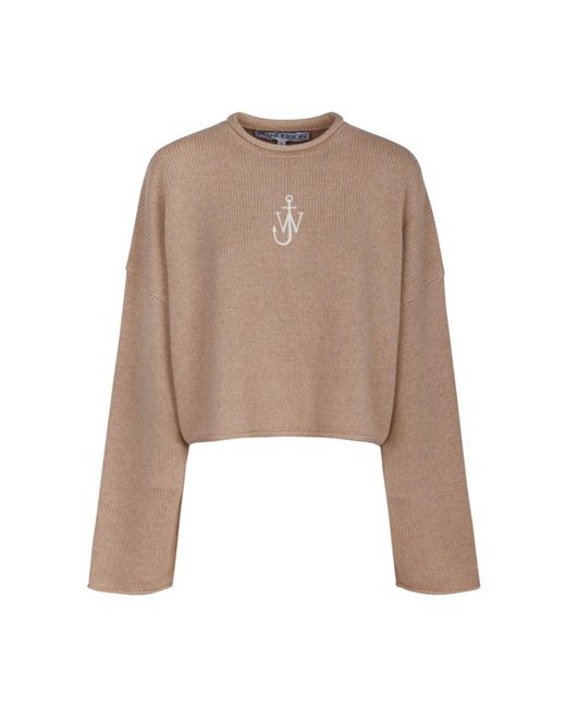 J.W. Anderson Cropped Trui Met Logo in het Brown