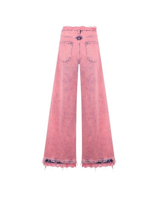 DIESEL Pink Wide Jeans