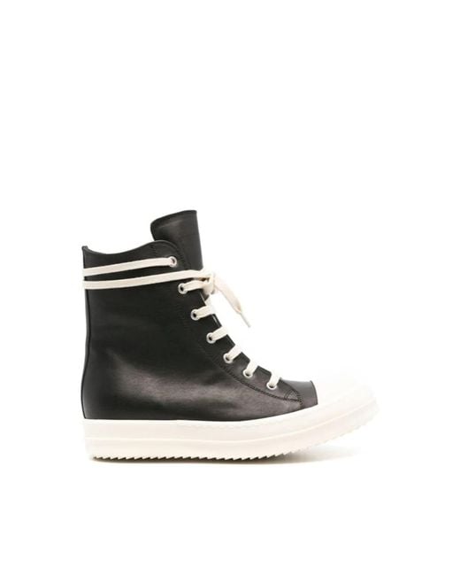 Rick Owens Low-Top Sneakers in het Black
