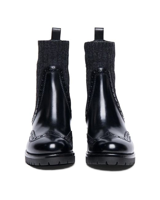 Santoni Blue Heeled Boots