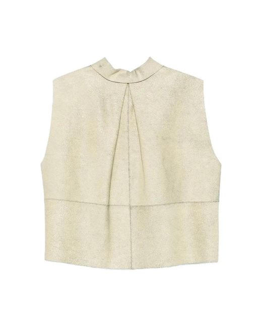 Vests Alysi de color Natural