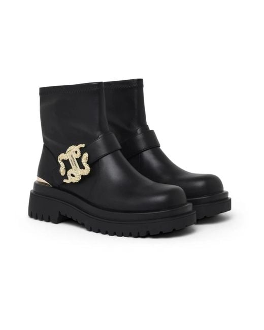 Just Cavalli Black Ankle Boots