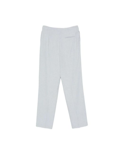 Straight Trousers Alberta Ferretti de color Blue