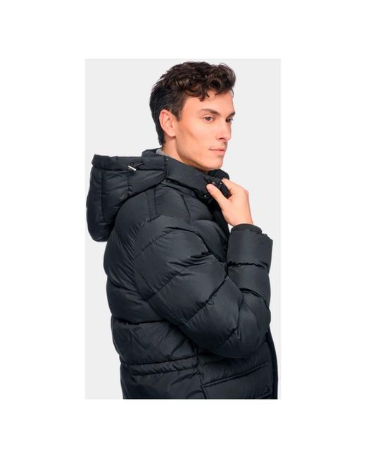 Geox Jassen ,Zwart ,Polyester Leitan Long Parka in het Black voor heren