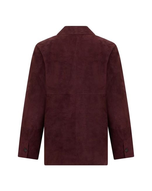 Leather Jackets Max Mara de color Purple