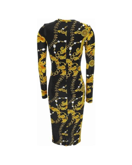 Versace Jeans Couture Black Midi Dresses